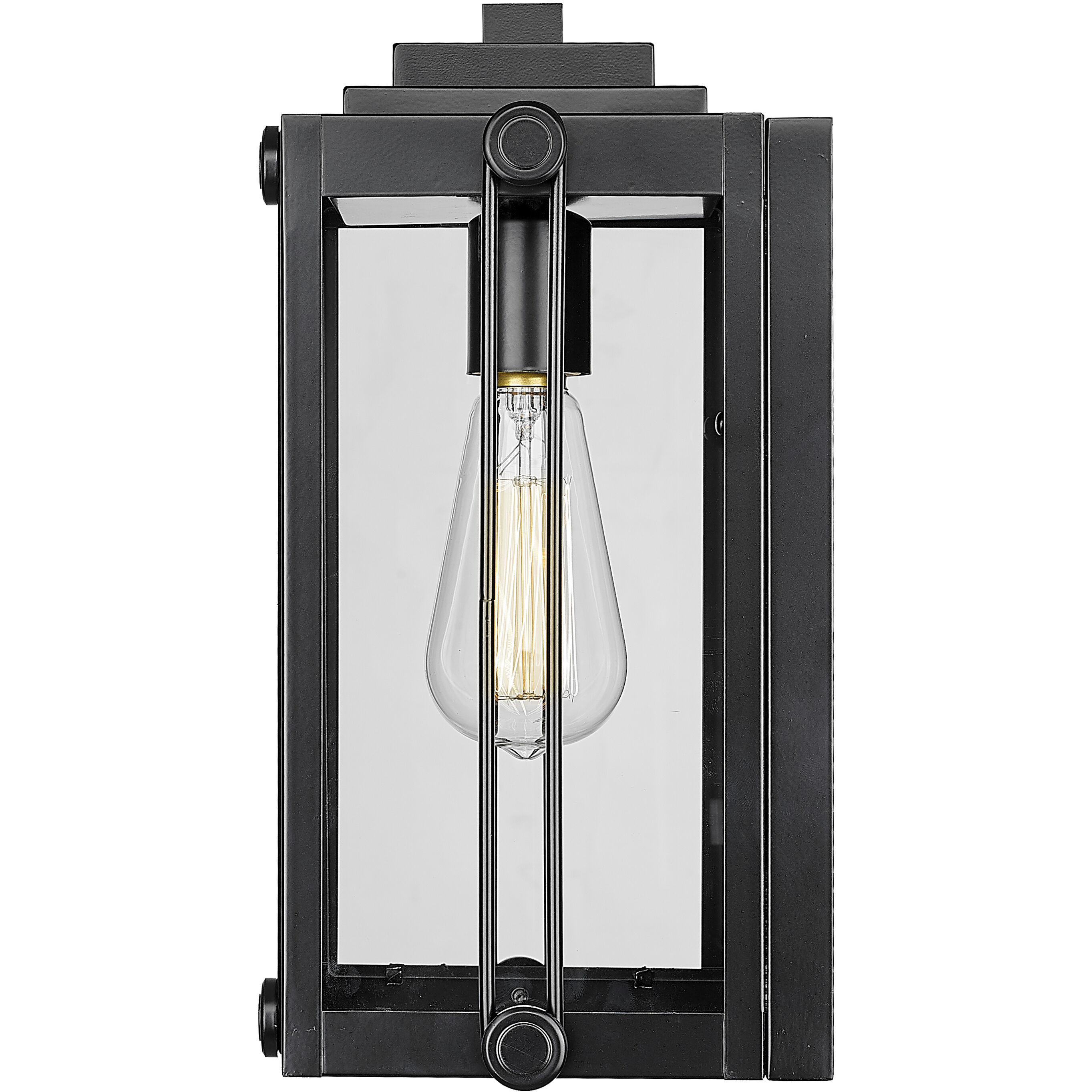 Oakland 1 Light 12.87 inch Powder Coated Black Outdoor Wall Sconce